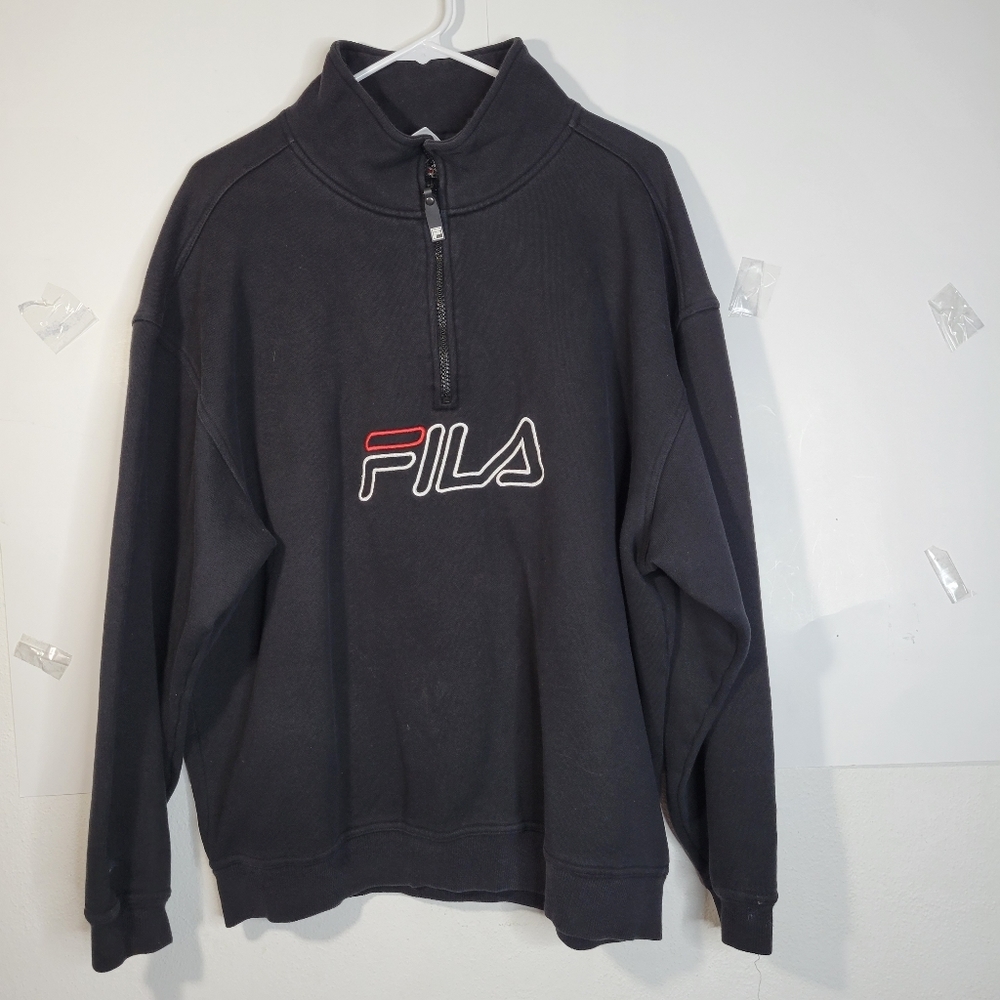 Fila Mens Black Zip up Jacket Size XL